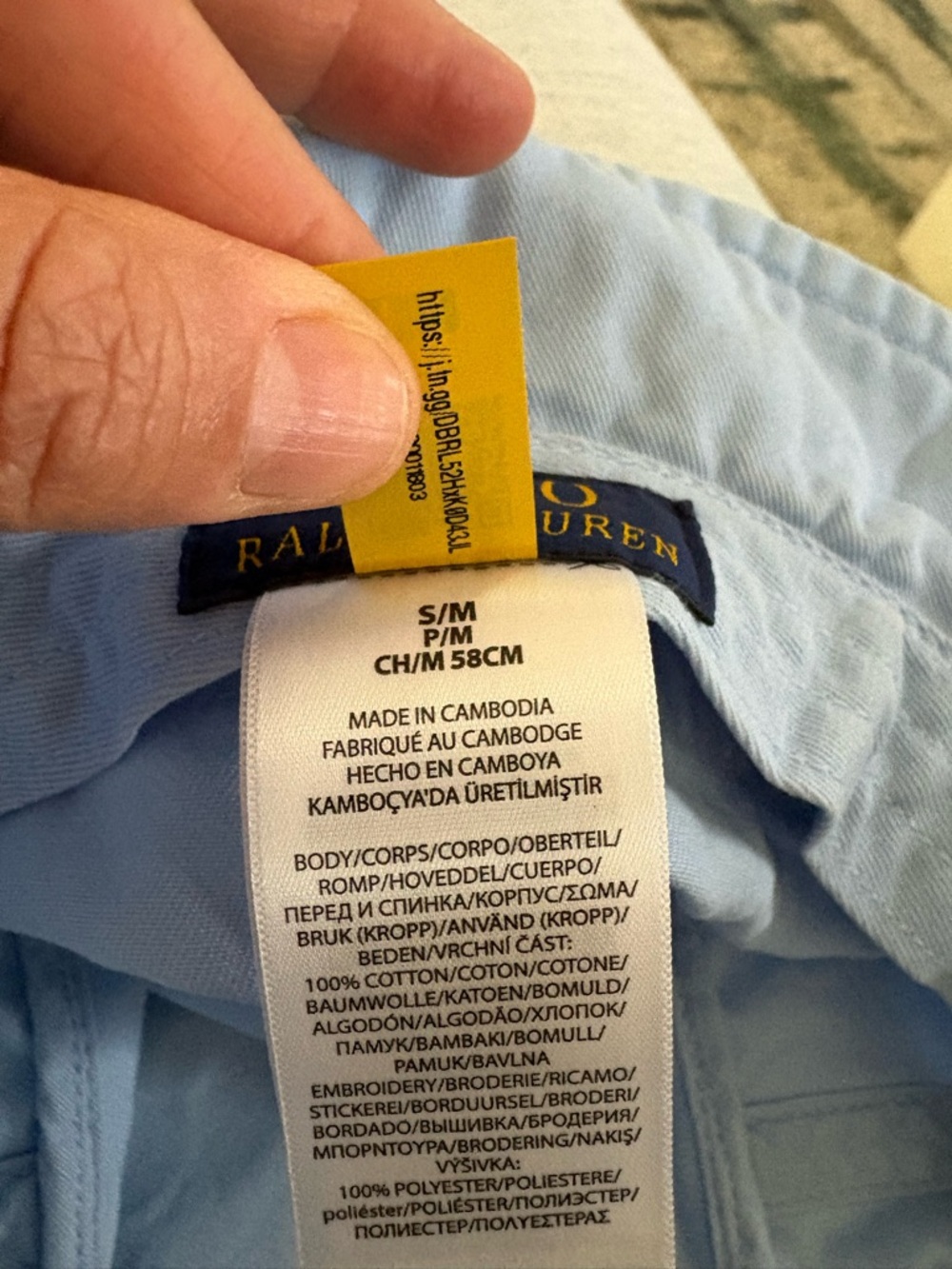 Polo by Ralph Lauren Sky Blue Embroidered Logo Bucket Hat - Picture 6 of 6